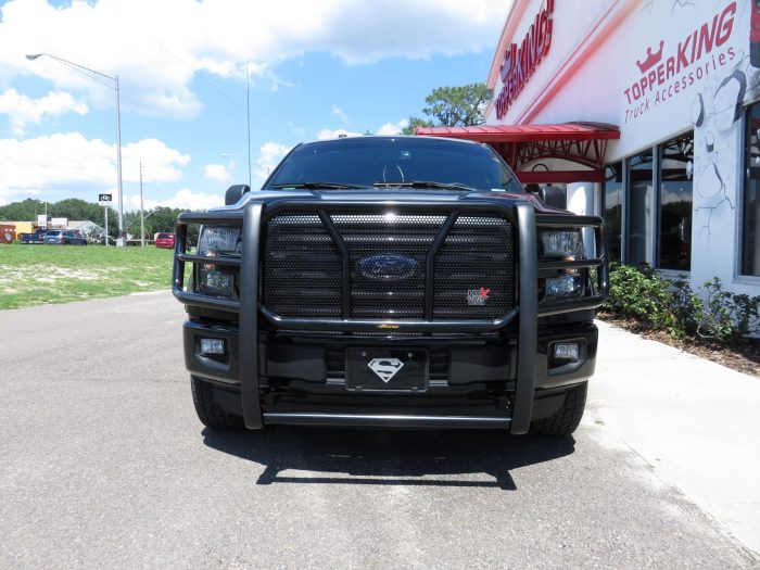 2017 Ford F150 with Grill Guard, Running Boards, Tool Box, Tint, Hitch by TopperKING Brandon 813-689-2449 or Clearwater FL 727-530-9066. Call!