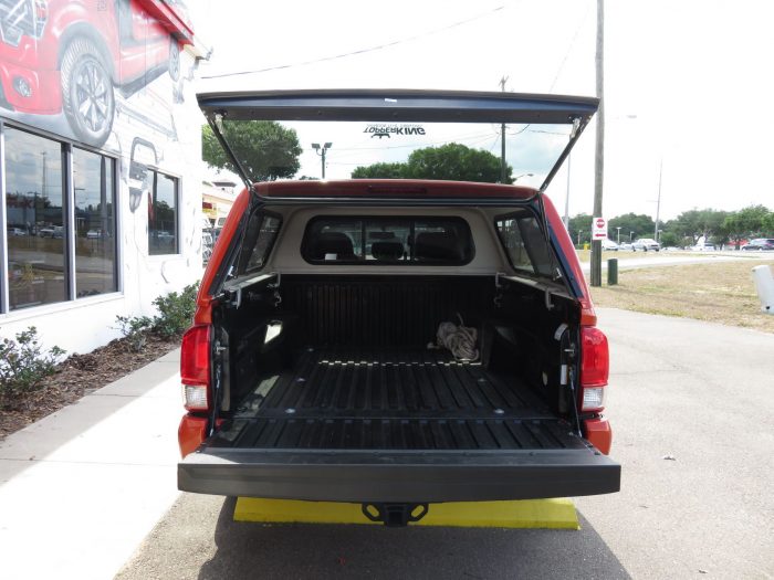 2017 Toyota Tacoma with Ranch Sierra, Vent Visors, Hitch, Bedliner, Tint by TopperKING in Brandon, FL 813-689-2449 or Clearwater, FL 727-530-9066. Call Now!