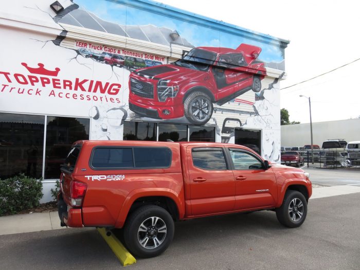 2017 Toyota Tacoma with Ranch Sierra, Vent Visors, Hitch, Bedliner, Tint by TopperKING in Brandon, FL 813-689-2449 or Clearwater, FL 727-530-9066. Call Now!