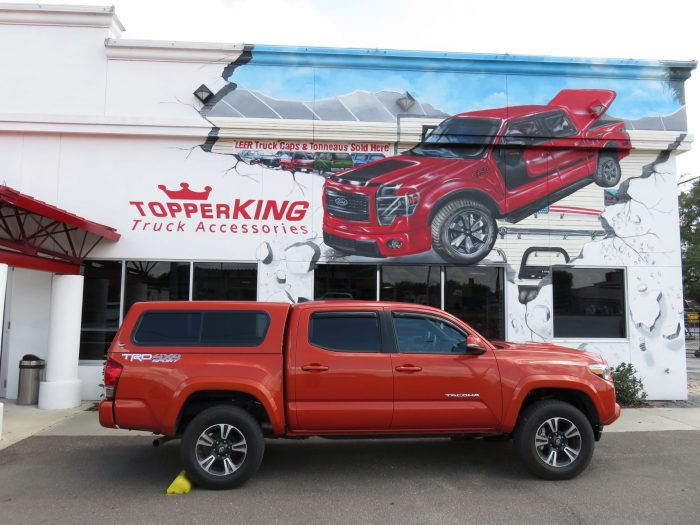 2017 Toyota Tacoma with Ranch Sierra, Vent Visors, Hitch, Bedliner, Tint by TopperKING in Brandon, FL 813-689-2449 or Clearwater, FL 727-530-9066. Call Now!