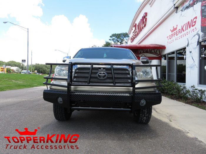 2010 Toyota Tundra with RanchHand Bumper, Chrome Accessories, Tint by TopperKING in Brandon, FL 813-689-2449 or Clearwater, FL 727-530-9066. Call today!