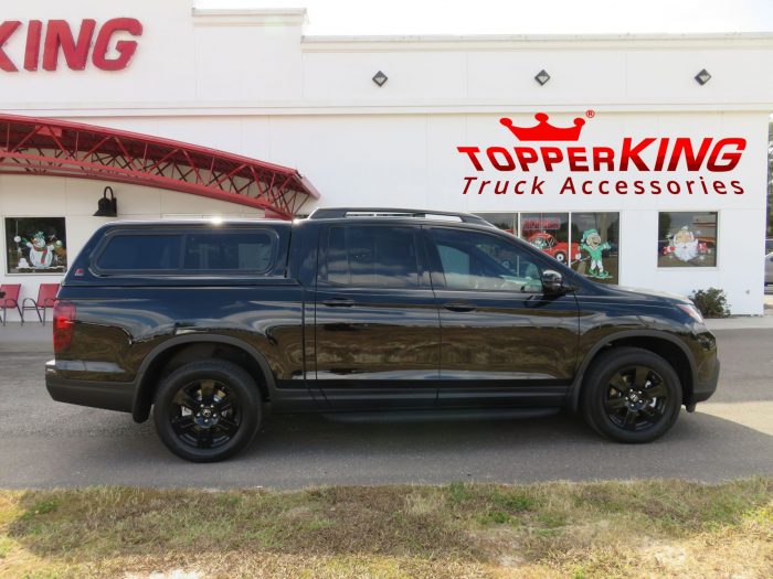 2017 Honda Ridgeline with LEER 100XR Running Boards, Roof Racks, Hitch, Tint by TopperKING in Brandon 813-689-2449 or Clearwater FL 727-530-9066. Call now!