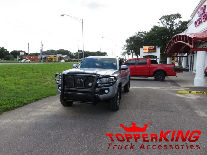 2017 Toyota Tacoma withWestin Grill Guard, Hood Guard, Tint, Hitch by TopperKING in Brandon, FL 813-689-2449 or Clearwater, FL 727-530-9066. Call today!