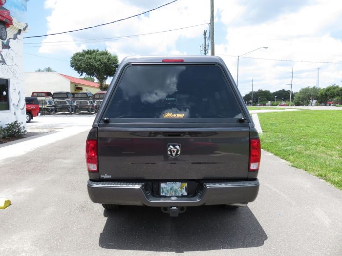 2017 Dodge RAM with Ranch Supreme fiberglass topper, Nerf Bars, Hitch, Tint by TopperKING Brandon 813-689-2449 or Clearwater FL 727-530-9066. Call today!