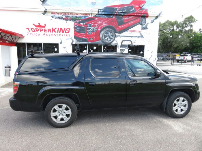 2007 Ridgeline with LEER 100XQ, Roof Racks, Hitch, Tint by TopperKING in Brandon, FL 813-689-2449 or Clearwater, FL 727-530-9066. Call today!