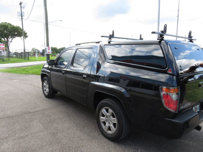 2007 Ridgeline with LEER 100XQ, Roof Racks, Hitch, Tint by TopperKING in Brandon, FL 813-689-2449 or Clearwater, FL 727-530-9066. Call today!