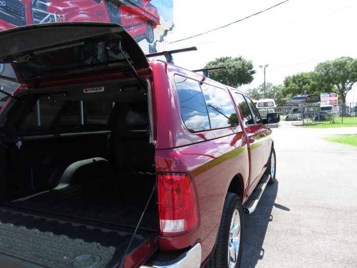 2015 Dodge RAM with Leer 100XL, Leer Locker, Nerf Bars, hitch, Tint, Roof Racks by TopperKING Brandon 813-689-2449 or Clearwater FL 727-530-9066. Call Now!