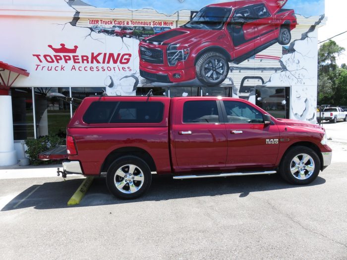 2015 Dodge RAM with Leer 100XL, Leer Locker, Nerf Bars, hitch, Tint, Roof Racks by TopperKING Brandon 813-689-2449 or Clearwater FL 727-530-9066. Call Now!
