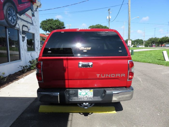 2016 Toyota Tundra with Leer 100XR, Nerf Bars, Chrome, Tint, Hitch by TopperKING in Brandon, FL 813-689-2449 or Clearwater, FL 727-530-9066. Call Today!