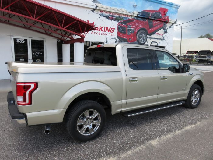 2017 Ford F150 with Leer 700, Running Boards, Tint, Chrome by TopperKING in Brandon, FL 813-689-2449 or Clearwater, FL 727-530-9066. Call today!