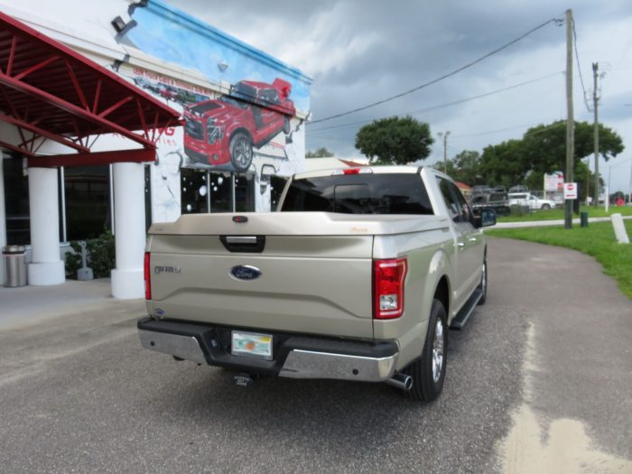 2017 Ford F150 with Leer 700, Running Boards, Tint, Chrome by TopperKING in Brandon, FL 813-689-2449 or Clearwater, FL 727-530-9066. Call today!