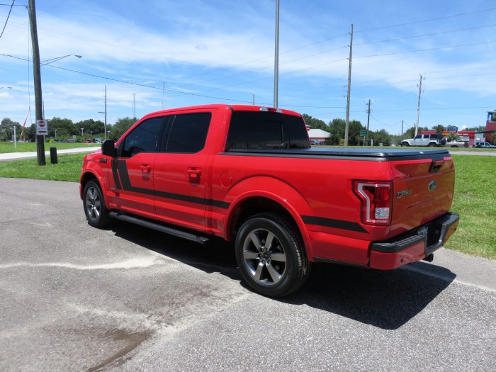 2017 Ford F150 with TruXedo TruXport Soft Tonneau, Graphics, Running Boards, Tint, Hitch. Call TopperKING Brandon 813-689-2449 or Clearwater 727-530-9066!