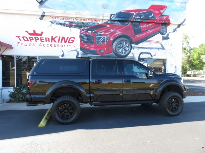 2018 Ford F150 with Leer 100XQ, Bull Bars, Hitch, Tint by TopperKING in Brandon, FL 813-689-2449 or Clearwater, FL 727-530-9066. Call today!