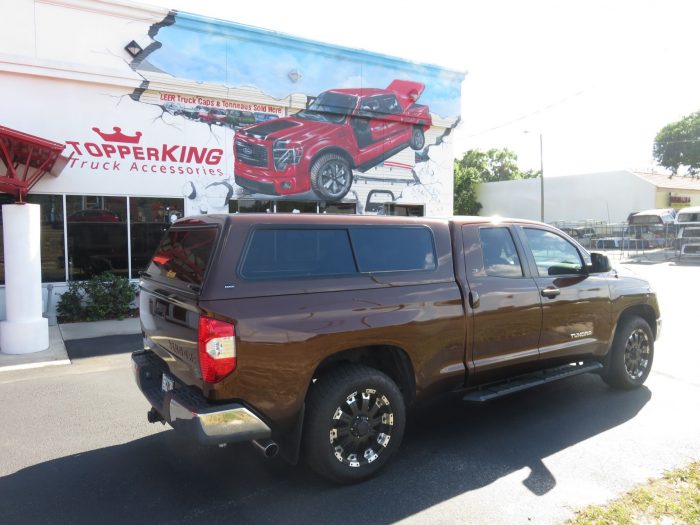 2018 Toyota Tundra with Ranch Sierra, Hitch, Tint, Running boards by TopperKING Brandon 813-689-2449 or Clearwater FL 727-530-9066. Call Now!