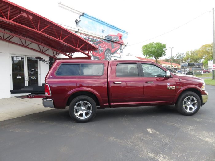 2018 Dodge RAM with Leer 100XR, LEER Locker, SlideZilla, Vent Visors, Tint, Hitch by TopperKING Brandon 813-689-2449 or Clearwater FL 727-530-9066. Call Us!