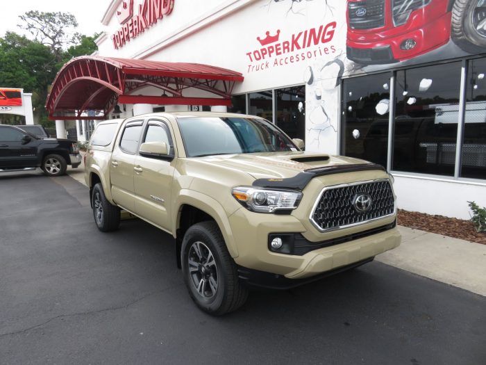 2018 Toyota Tacoma with Leer 100XQ, Bug Shield, Vent Visors, Hitch, Tint by TopperKING in Brandon, FL 813-689-2449 or Clearwater, FL 727-530-9066. Call Now!