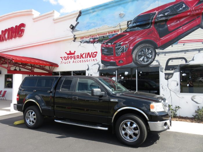 2008 Ford F150 Flareside with LEER 100R, Nerf Bars, Tint, Hitch, by TopperKING in Brandon, FL 813-689-2449 or Clearwater, FL 727-530-9066. Call today!