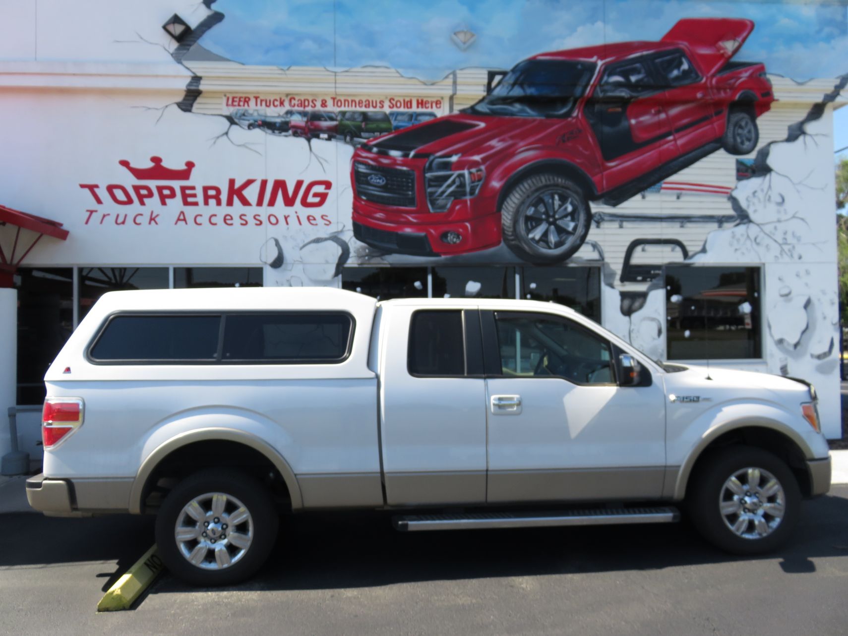 2008 Ford F150 with LEER 180, Running Boards, Bug Guard, Vent Visors, Hitch by TopperKING Brandon, FL 813-689-2449 or Clearwater, FL 727-530-9066. Call now!