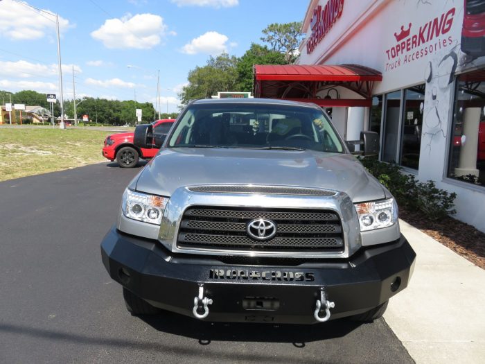 2013 Toyota Tundra with Iron Cross Bumper, Hitch, Tint by TopperKING in Brandon, FL 813-689-2449 or Clearwater, FL 727-530-9066. Call today!