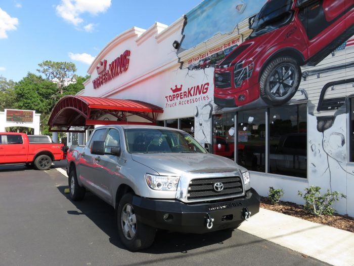 2013 Toyota Tundra with Iron Cross Bumper, Hitch, Tint by TopperKING in Brandon, FL 813-689-2449 or Clearwater, FL 727-530-9066. Call today!