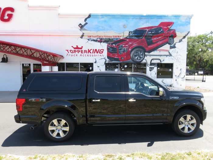 2018 Ford F150 with LEER 100XQ, Bedslide, Hitch, Tint, Chrome by TopperKING in Brandon, FL 813-689-2449 or Clearwater, FL 727-530-9066. Call today!