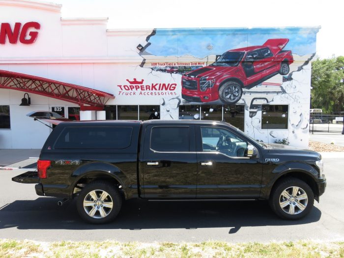 2018 Ford F150 with LEER 100XQ, Bedslide, Hitch, Tint, Chrome by TopperKING in Brandon, FL 813-689-2449 or Clearwater, FL 727-530-9066. Call today!