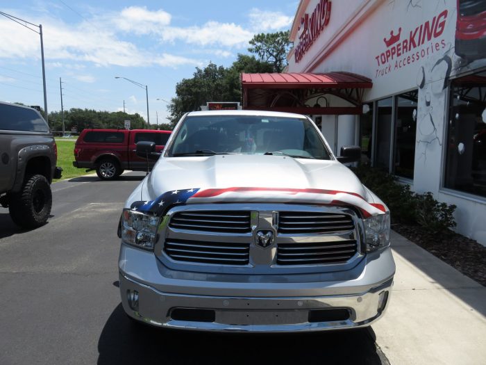 2015 Dodge RAM with LEER 350M Graphics Bug Guard Fender Flares Tint Hitch. Call TopperKING Brandon 813-689-2449 or Clearwater 727-530-9066!