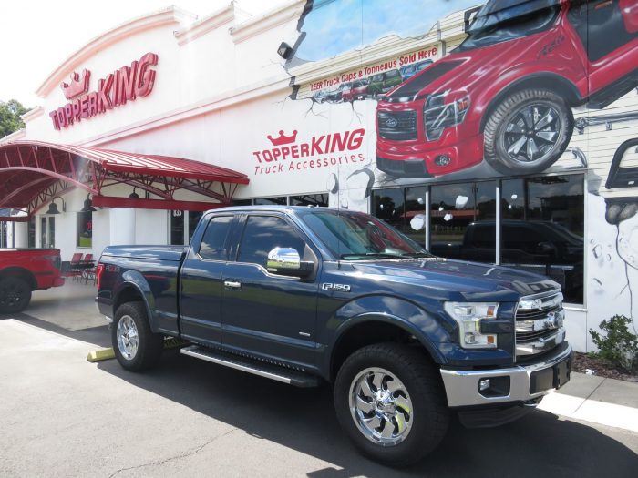 2017 Ford F150 with LEER 750 Sport, Chrome, Tint, Side Steps, Hitch. Call TopperKING Brandon 813-689-2449 or Clearwater FL 727-530-9066!