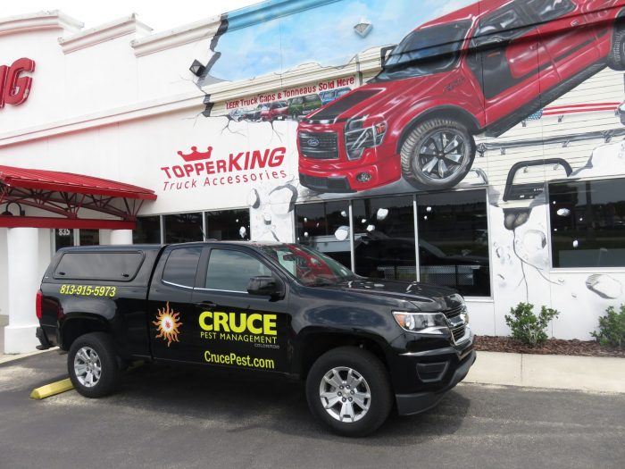 2018 Chevy Colorado with Ranch Sierra, Windoors, Tint, Graphics, Hitch by TopperKING in Brandon, FL 813-689-2449 or Clearwater, FL 727-530-9066. Call today!