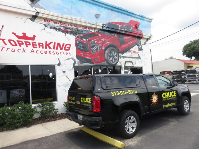 2018 Chevy Colorado with Ranch Sierra, Windoors, Tint, Graphics, Hitch by TopperKING in Brandon, FL 813-689-2449 or Clearwater, FL 727-530-9066. Call today!