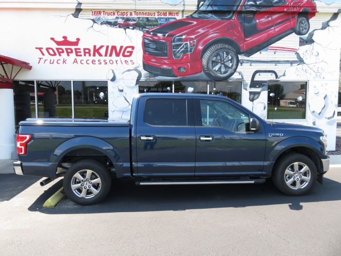 2018 Ford F150 with Undercover Elite, Side Steps, Chrome, Tint, Hitch by TopperKING Brandon 813-689-2449 or Clearwater FL 727-530-9066. Call!