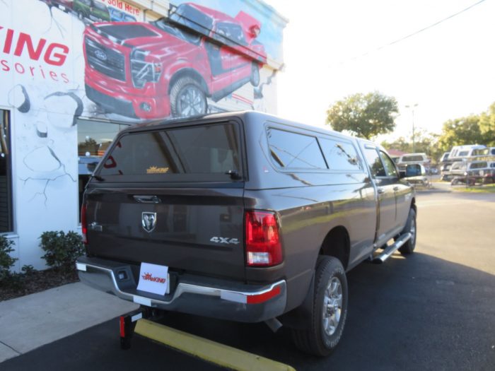 2018 Brown Dodge RAM 2500 LEER 100R, Nerf Bars, Custom Hitch, Vent Visors, by TopperKING in Brandon, FL 813-689-2449 or Clearwater, FL 727-530-9066.