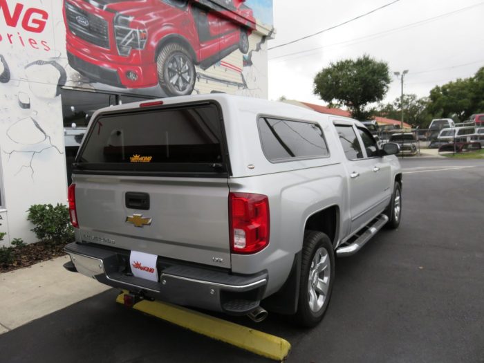 2018 Chevy Silverado Ranch Echo, Nerf Bars, Hitch, Vent Visors, Chrome, Tint. Call TopperKING Brandon 813-689-2449 Clearwater 727-530-9066.