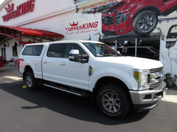 2018 Ford F250 with LEER 100XR, Hitch, Chrome, Retractable Steps, Tint. Call TopperKING Brandon 813-689-2449 or Clearwater FL 727-530-9066!