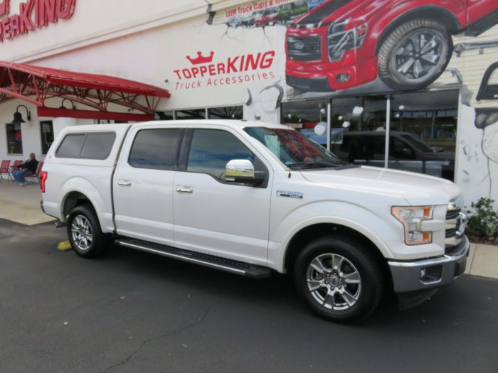 2018 Ford F150 with LEER 100XR, Side Steps, Tint, Chrome, Hitch by TopperKING Brandon 813-689-2449 or Clearwater FL 727-530-9066. Call today!