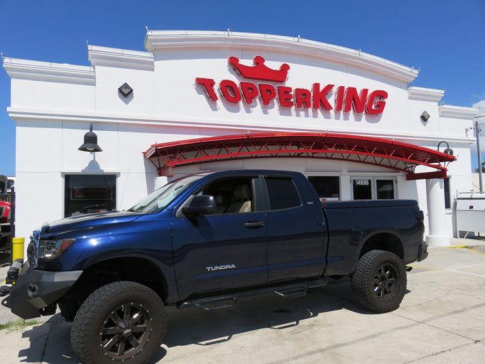 2013 Toyota Tundra with Ranch SportWrap, Lighted Bumper, Side Steps. Call TopperKING Brandon 813-689-2449 or Clearwater FL 727-530-9066.