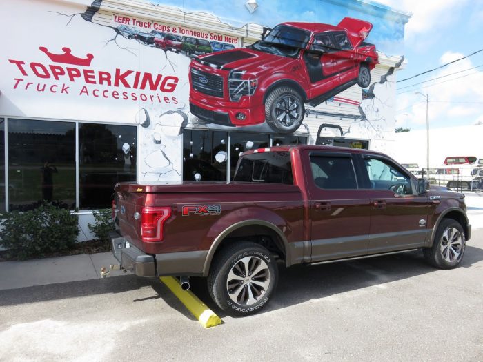 2016 Ford F150 LEER 550, Retractable Steps, Vent Visor, Bedliner, Bug Guard, Hitch by TopperKING Brandon 813-689-2449 Clearwater 727-530-9066