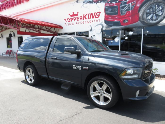 2017 Dodge Ram with Ranch Icon, Super Hoops, Tint, Hitch by TopperKING Brandon 813-689-2449 or Clearwater FL 727-530-9066. Call Us Today!