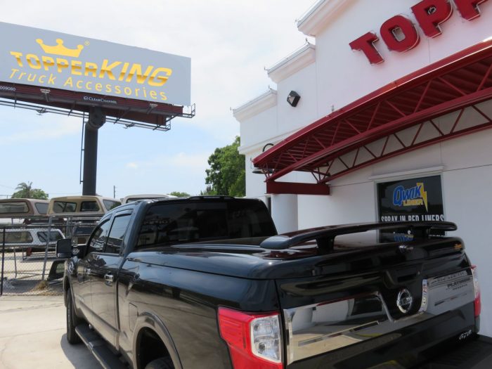 2018 Nissan Titan Ranch Legacy, Running Boards, Vent Visor, Chrome, Tint, Hitch by TopperKING Brandon 813-689-2449 Clearwater FL 727-530-9066