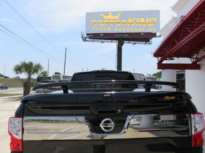 2018 Nissan Titan Ranch Legacy, Running Boards, Vent Visor, Chrome, Tint, Hitch by TopperKING Brandon 813-689-2449 Clearwater FL 727-530-9066