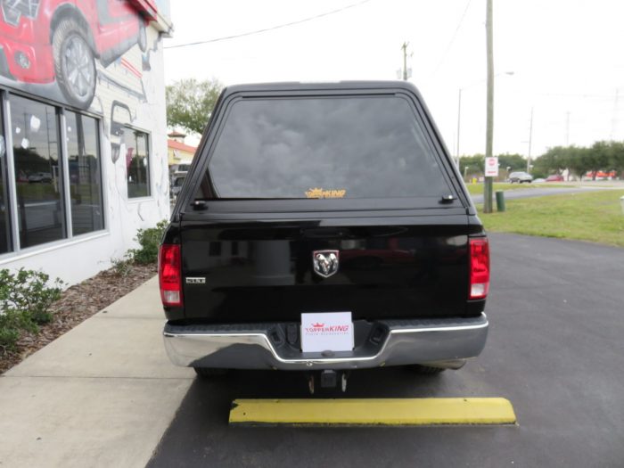 2018 Dodge RAM with Leer 122 Fiberglass Topper, Nerf Bars, Tint, Hitch. Call TopperKING Brandon 813-689-2449 or Clearwater FL 727-530-9066.