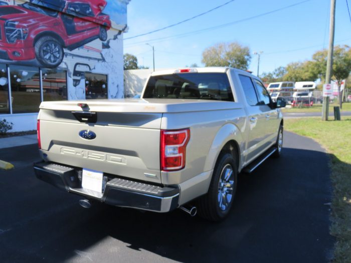 2019 Ford F150 LEER 550 Lid, Tint, Nerf Bars, Bedliner, Hitch by TopperKING Brandon 813-689-2449 or Clearwater, FL 727-530-9066. Call today!