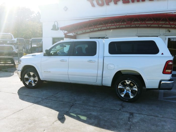 2019 Dodge Ram with LEER 100R, Chrome Accessories, Tint, Hitch by TopperKING Brandon 813-689-2449 or Clearwater FL 727-530-9066. Call Today!