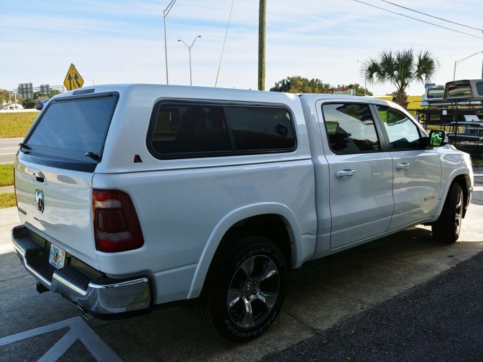 2019 Dodge Ram with LEER 100R, Chrome Accessories, Tint, Hitch by TopperKING Brandon 813-689-2449 or Clearwater FL 727-530-9066. Call Today!