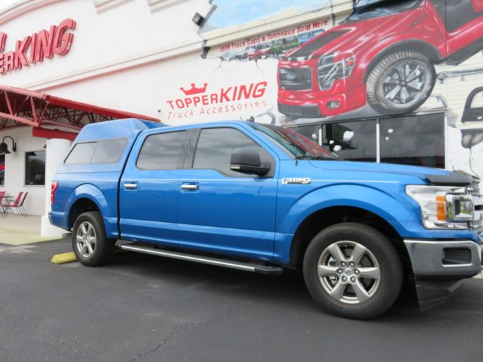 2018 Ford F150 with Ranch Supreme, Hitch, Bug Guard, Tint by TopperKING Brandon 813-689-2449 or Clearwater FL 727-530-9066. Call Us Today!