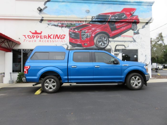 2018 Ford F150 with Ranch Supreme, Hitch, Bug Guard, Tint by TopperKING Brandon 813-689-2449 or Clearwater FL 727-530-9066. Call Us Today!
