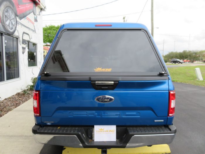 2018 Ford F150 with Ranch Supreme, Hitch, Bug Guard, Tint by TopperKING Brandon 813-689-2449 or Clearwater FL 727-530-9066. Call Us Today!