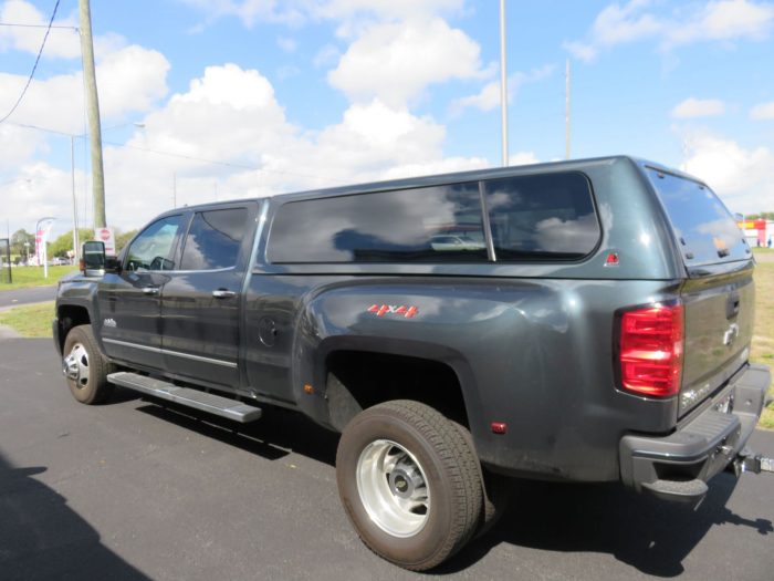 2018 Chevy Silverado with LEER 100XL, Chrome, Hitch, Tint, Nerf Bars by TopperKING Brandon 813-689-2449 or Clearwater FL 727-530-9066. Call!