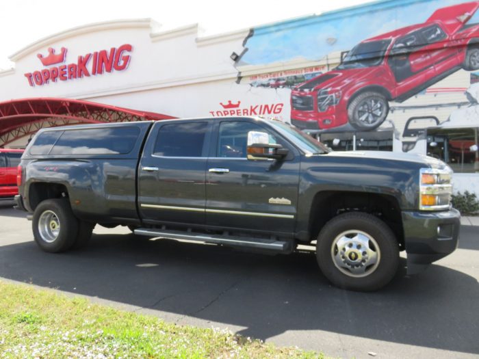 2018 Chevy Silverado with LEER 100XL, Chrome, Hitch, Tint, Nerf Bars by TopperKING Brandon 813-689-2449 or Clearwater FL 727-530-9066. Call!