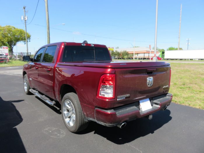 2019 Dodge RAM with Undercover LUX, Nerf Bars, Hitch, Tint by TopperKING Brandon 813-689-2449 or Clearwater FL 727-530-9066. Call Us Today!